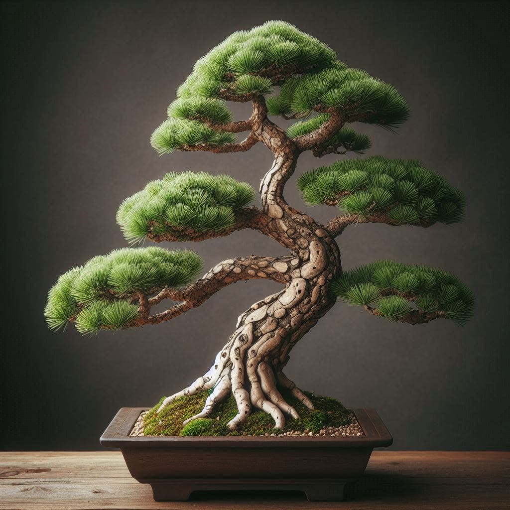 Bonsai de Pinheiro Negro Japonês (Pinus thunbergii)